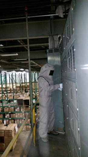 Complex industrial electrical installation showing professional conduit and wiring organization