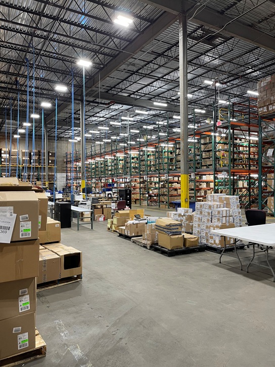 LED lighting upgrade showing energy-efficient fixtures in commercial setting